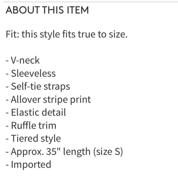 Romeo & Juliet Coutour V-neck stripe tiered dress - Picture 6 of 7